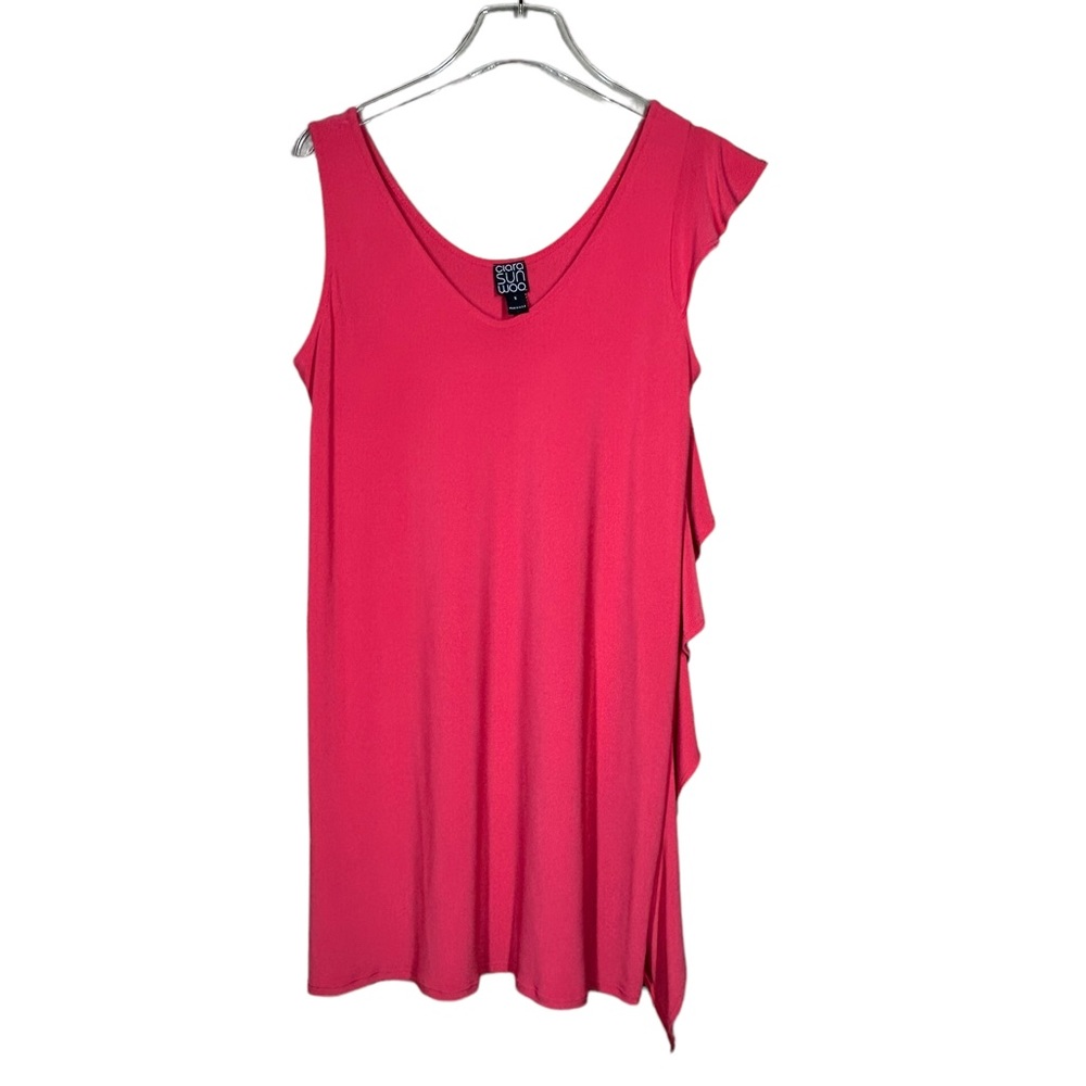 Claire Ruffle Dress - Sunset